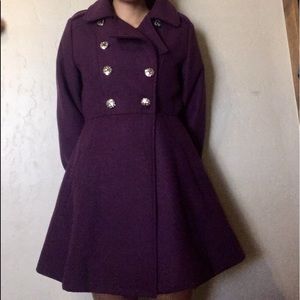 Child’s button up flared pea coat